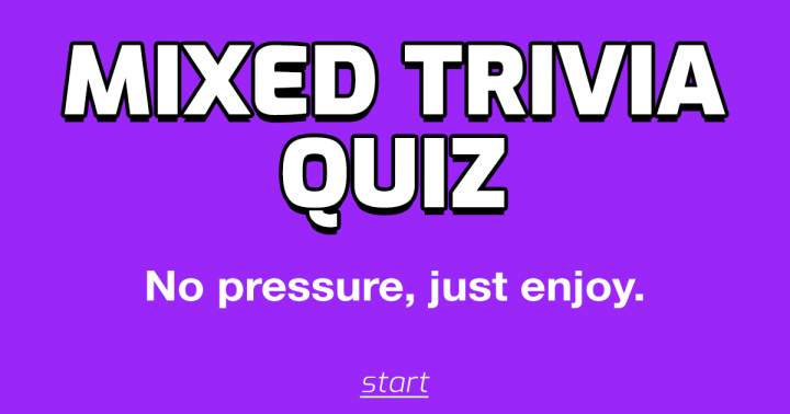Banner for Trivia Quiz with a Mix of Questions