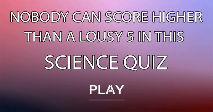Banner for The highest score achievable is a mediocre 5.