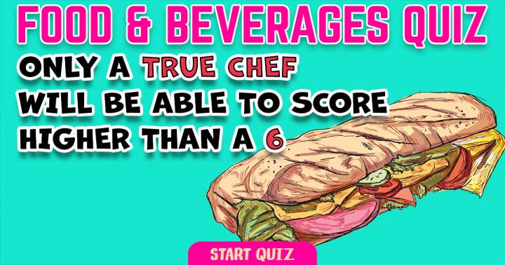 Banner for Quiz on Food and Beverage