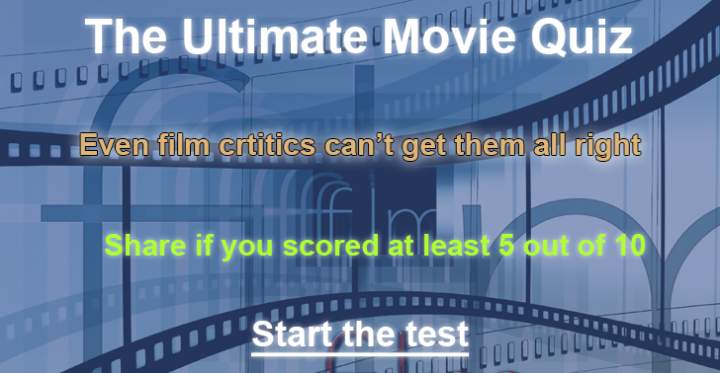 Banner for Try this: 'Film Quiz'