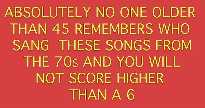 Banner for Which artists performed these songs from the 1970s?