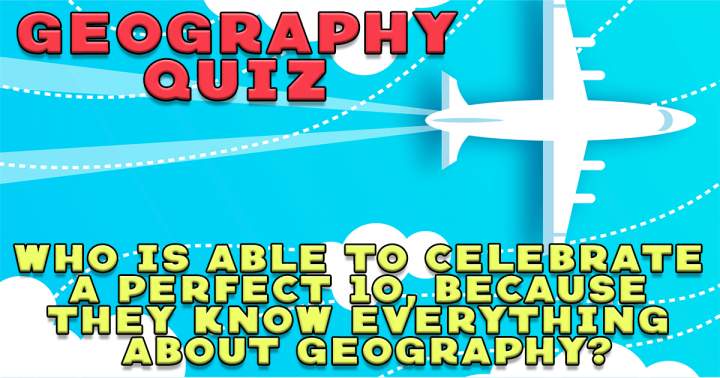 Banner for Geography Quiz that will test your knowledge.