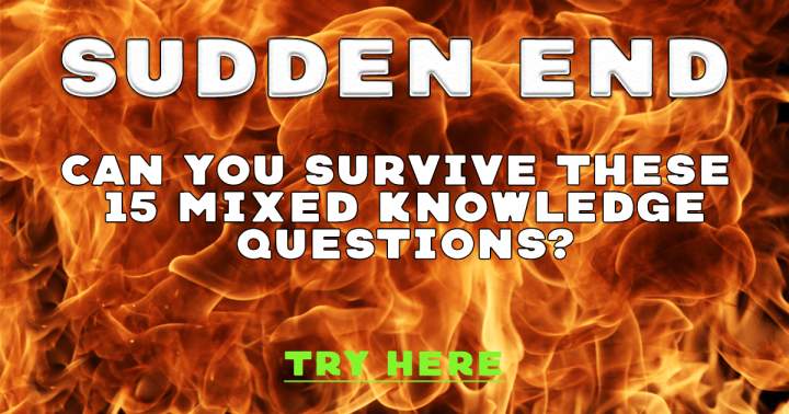 Banner for Quiz with an unexpected mix of abrupt conclusions