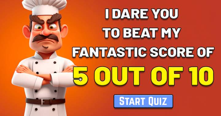 Banner for Food & Beverages Quiz that will test your knowledge.