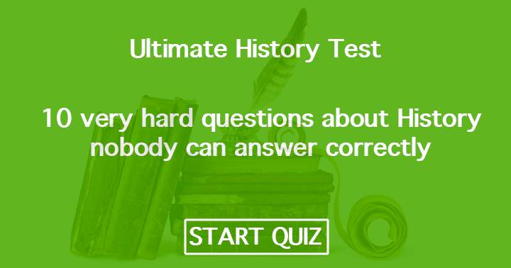 Banner for History's ultimate test.