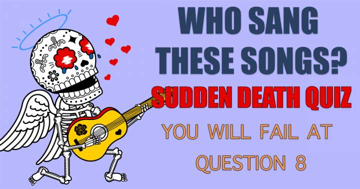 Banner for Can you tell me the singer of Sudden Death Quiz?
