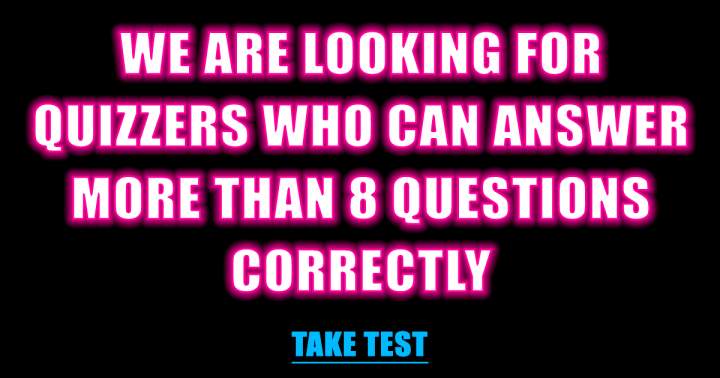 Are you the quizzer we seek?