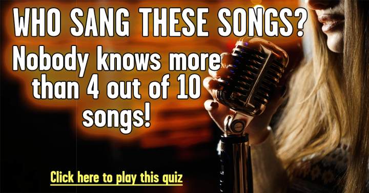 Banner for Can you identify the singer of these songs?