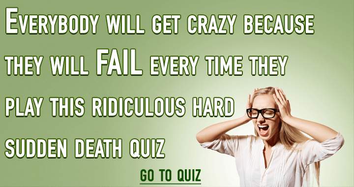 Sudden Death General Quiz