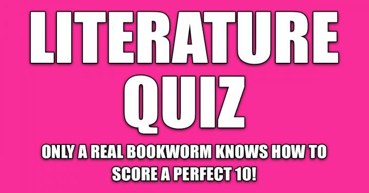 Banner for Quiz on Literature