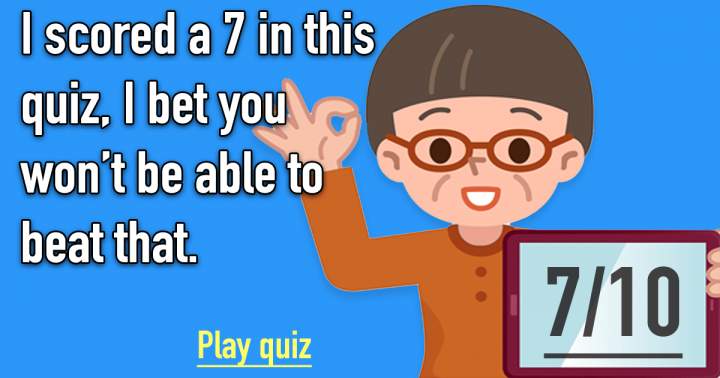 Banner for Are you able to surpass my score?