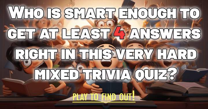 Banner for Trivia quiz incorporating a variety of questions.