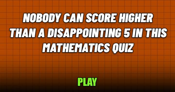 Banner for Mathematics Test