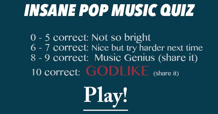 Banner for Crazy Pop Music Trivia Challenge