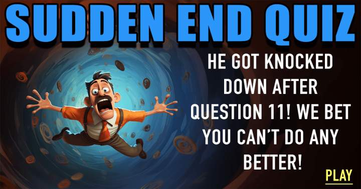 Banner for Prepare yourself to be knocked out!