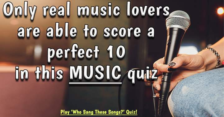 Banner for Are you able to identify the singers of these songs?
