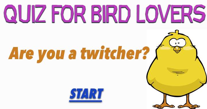 Banner for Only a birdwatcher could respond to these avian queries!