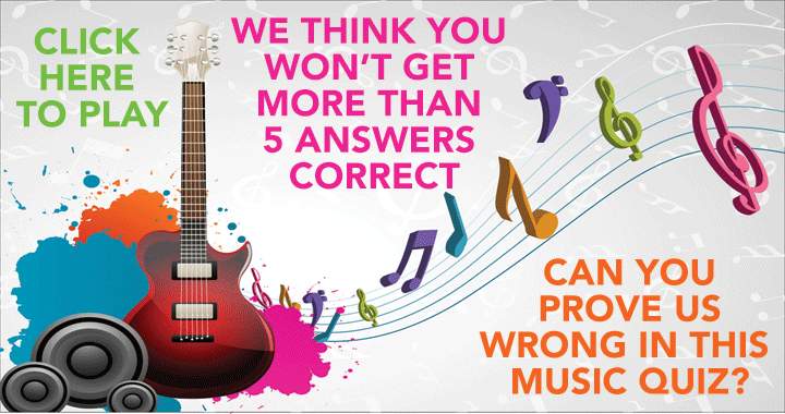 Disprove our expectations by scoring more than a 5 on this music quiz.