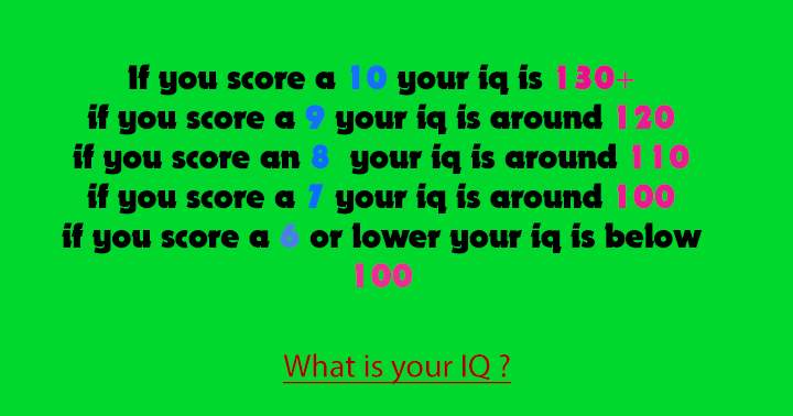 Challenge your intellect using this entertaining quiz.