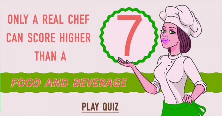 This is a food and beverage quiz