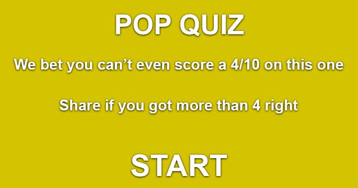 Banner for Doubt you'll manage to get even a 4 out of 10 on this Pop Music Quiz.