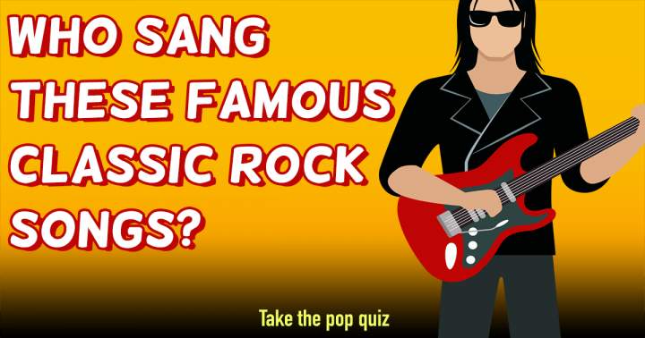 Are you able to recognize the artists behind these famous classic rock tracks?