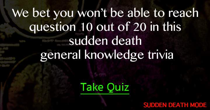 Banner for 20 Trivia Questions sudden death style