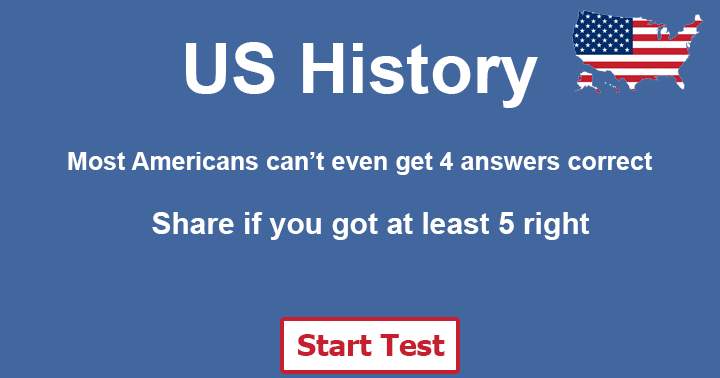 Banner for 10 impossible questions about  US History only a real American genius can answer