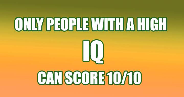 Banner for Is your IQ high enough to do so?