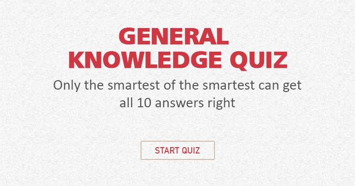 Banner for General Knowledge Quiz, Only for the smart people among us!