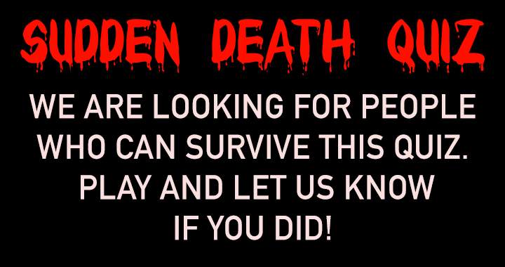 Banner for Sudden Death Quiz