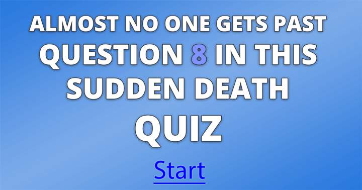 Banner for Sudden Death Quiz