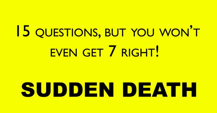 Banner for Sudden Death Quiz