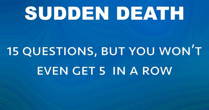 Banner for Sudden Death Quiz!