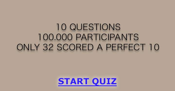 Banner for You won't be able to answer this quiz to perfection