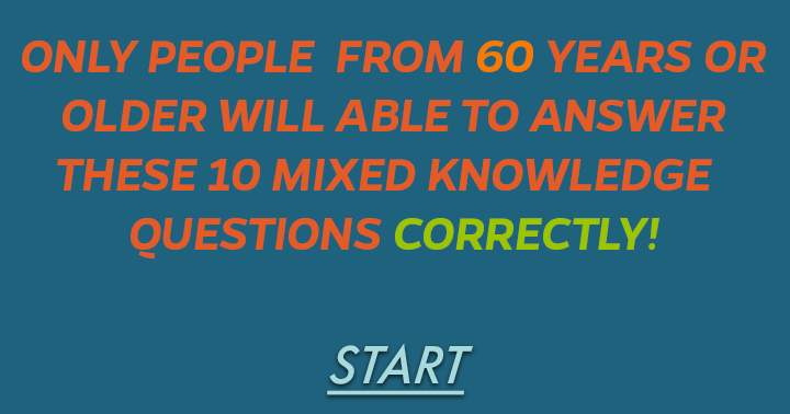 Banner for Are you 60 years or older? Then this General Knowledge Quiz is one for you!