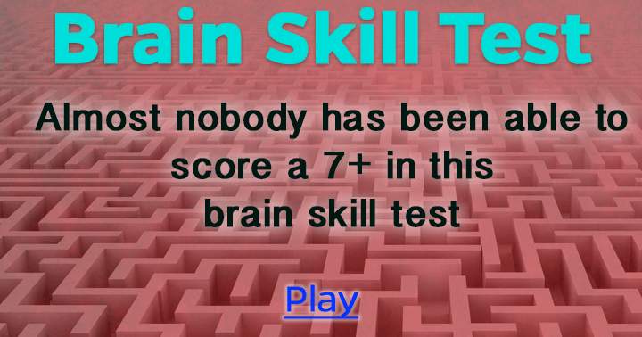 Banner for Brain Skill Test