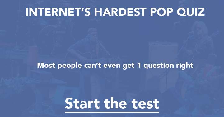 Banner for The hardest pop music quiz of the internet