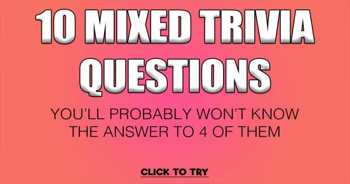 Banner for 10 Mixed Trivia Questions