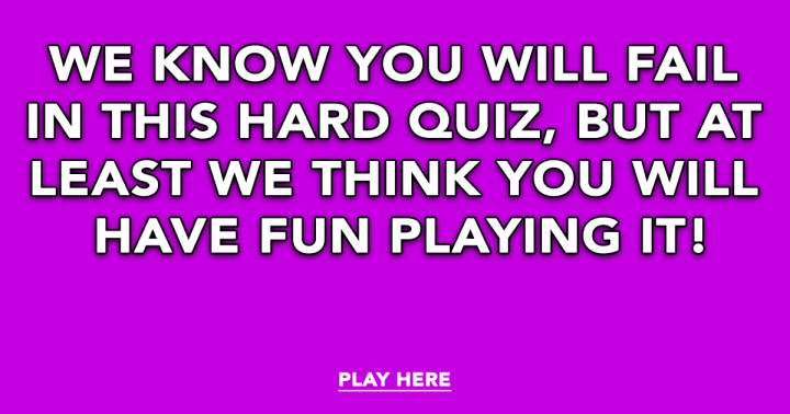 Banner for Hard Trivia Quiz