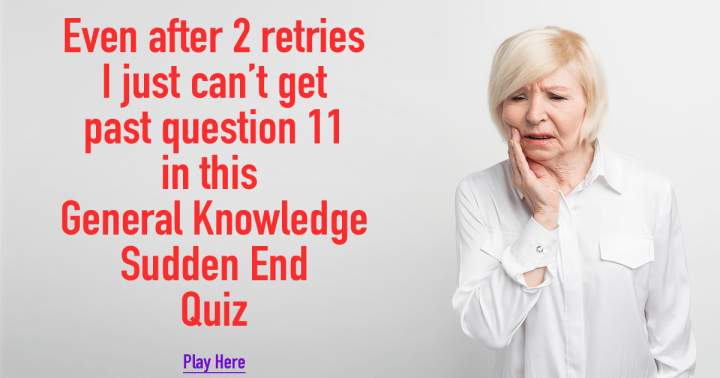 Banner for General Knowledge Sudden End Quiz