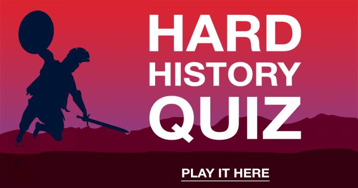 Banner for HARD History Quiz