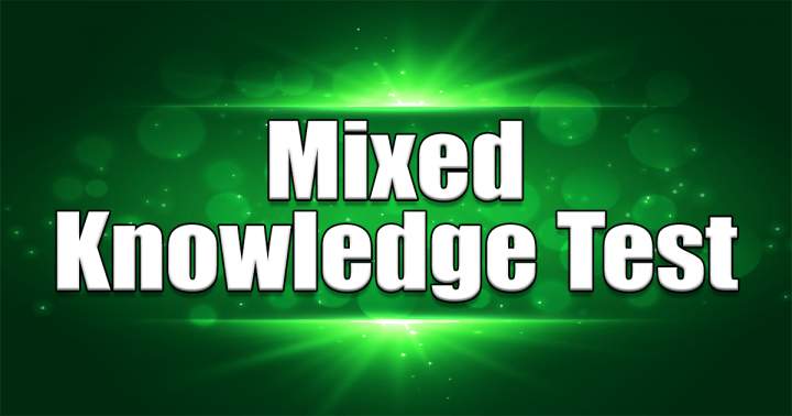 Banner for Mixed Knowledge Test