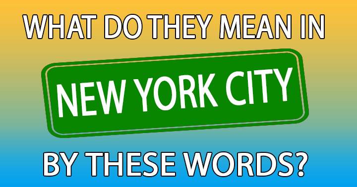 Banner for Do you understand the people from New York City?