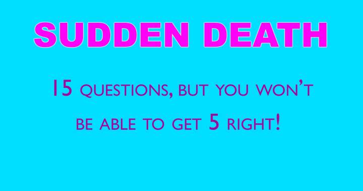 Banner for Sudden Death Quiz