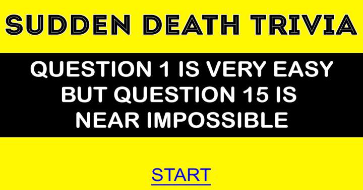 Banner for Sudden Death Quiz