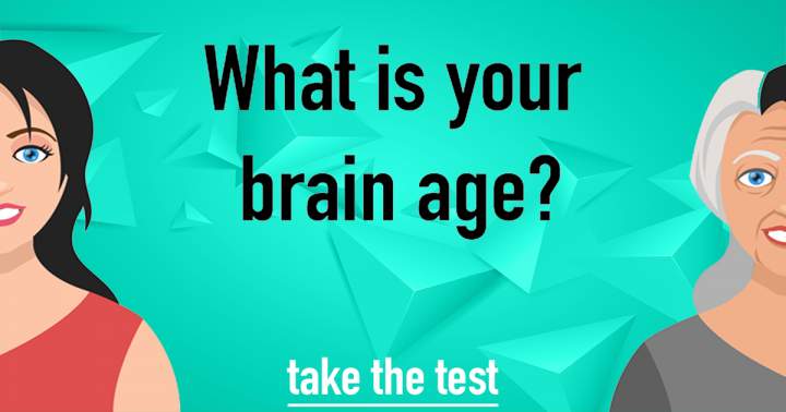 Banner for 10 Questions To Test The Age Of Your Brain