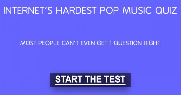 Banner for Pop Music Quiz