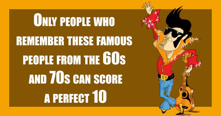 Banner for Quiz about famous people from the 60's and 70's!