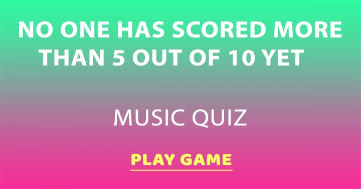 Music Quiz For Intelligent People